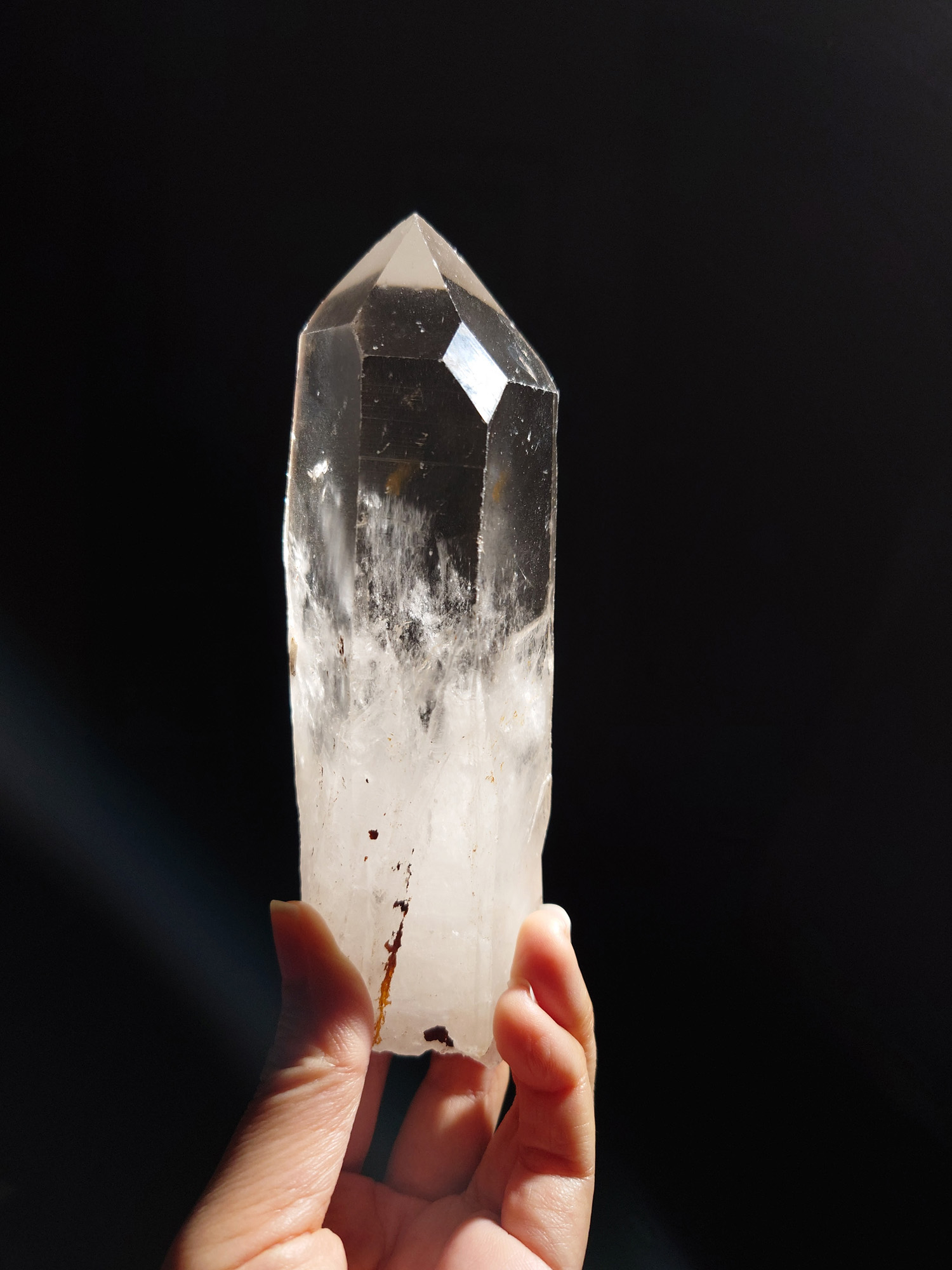 大師水晶 – 艾希斯女神 / 通靈水晶 / 時光隧道 / 資料庫記號 ( 394g | 長度14cm ) (isis-243-2)