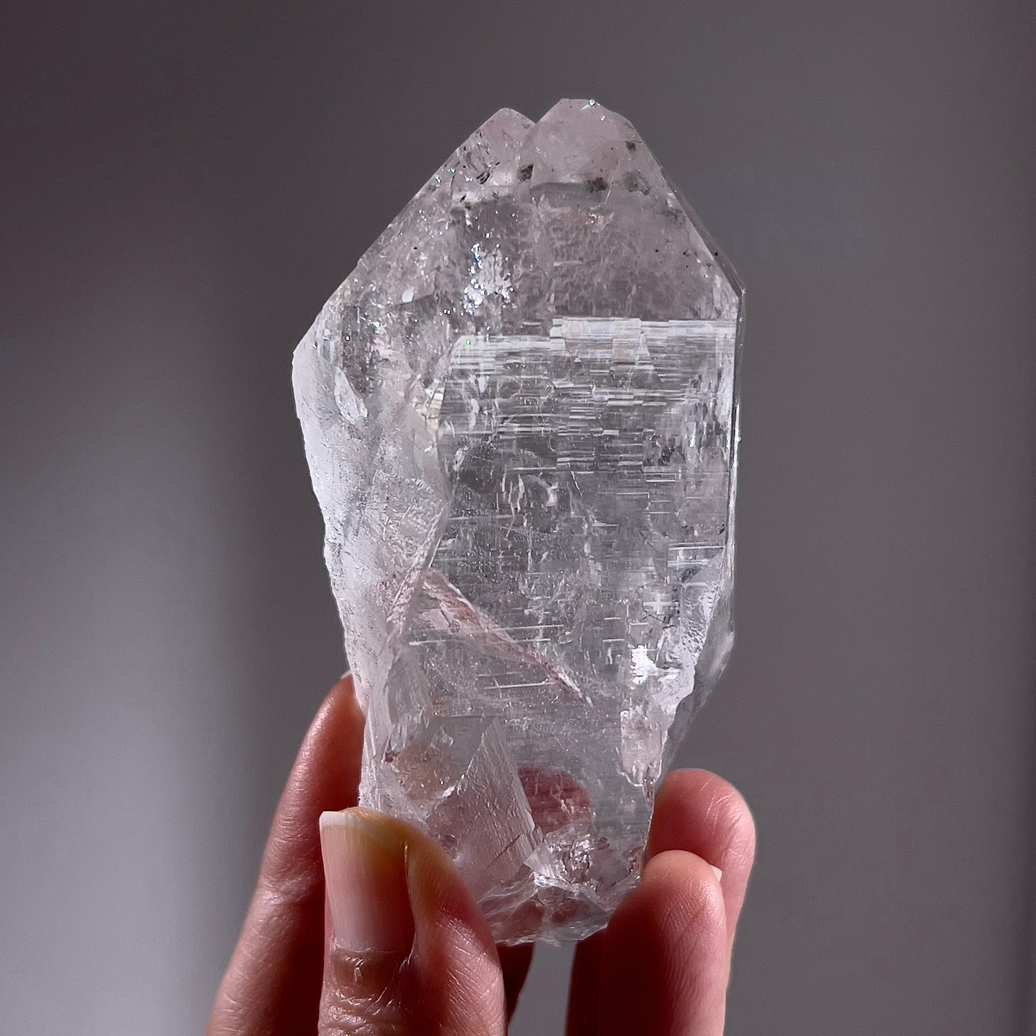 Indian Himalayan Crystal #RecordKeeper #Rutile #SpiralPattern (122g-258-10)