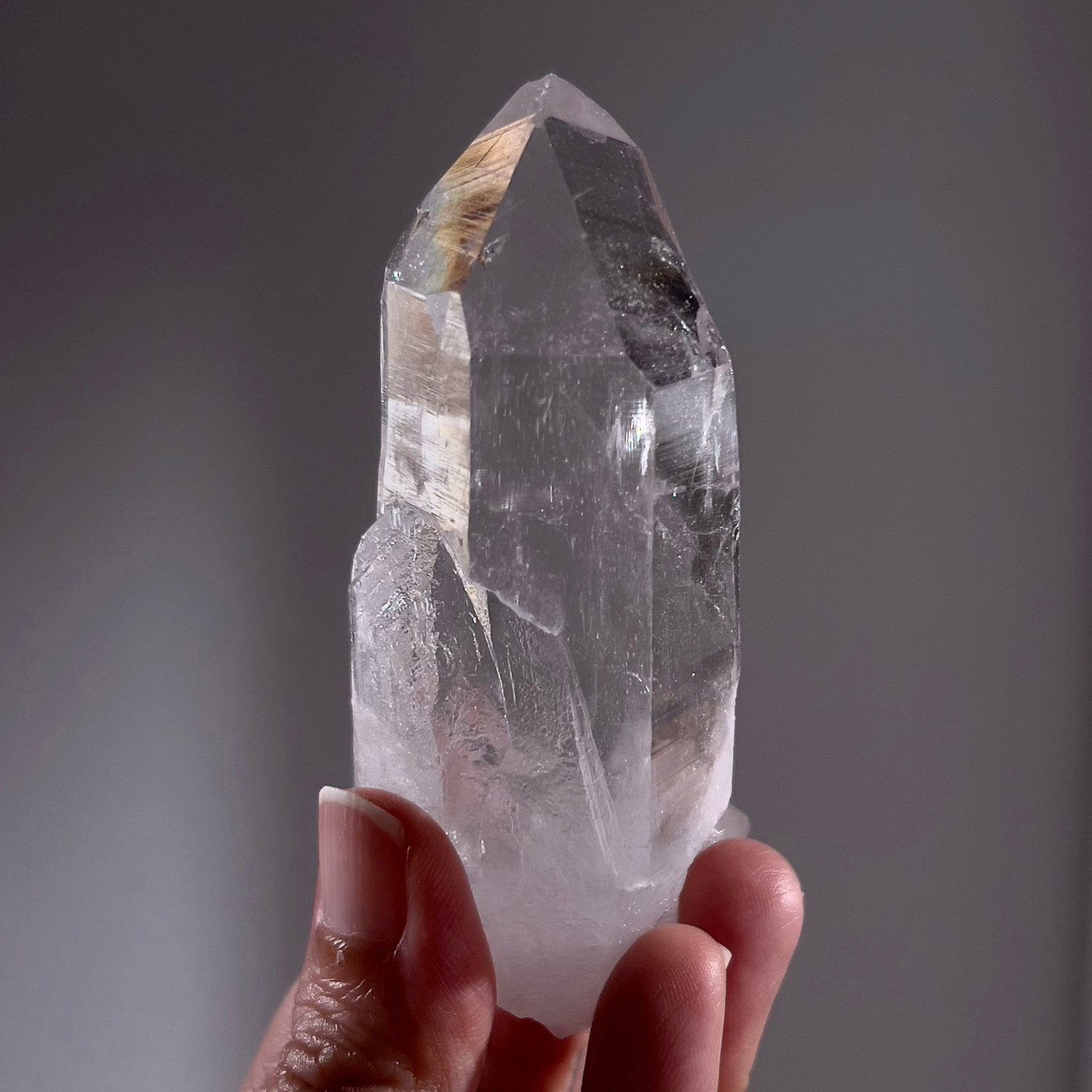 印度喜馬拉雅水晶 #資料庫水晶 #螺旋紋 (112g-258-8)