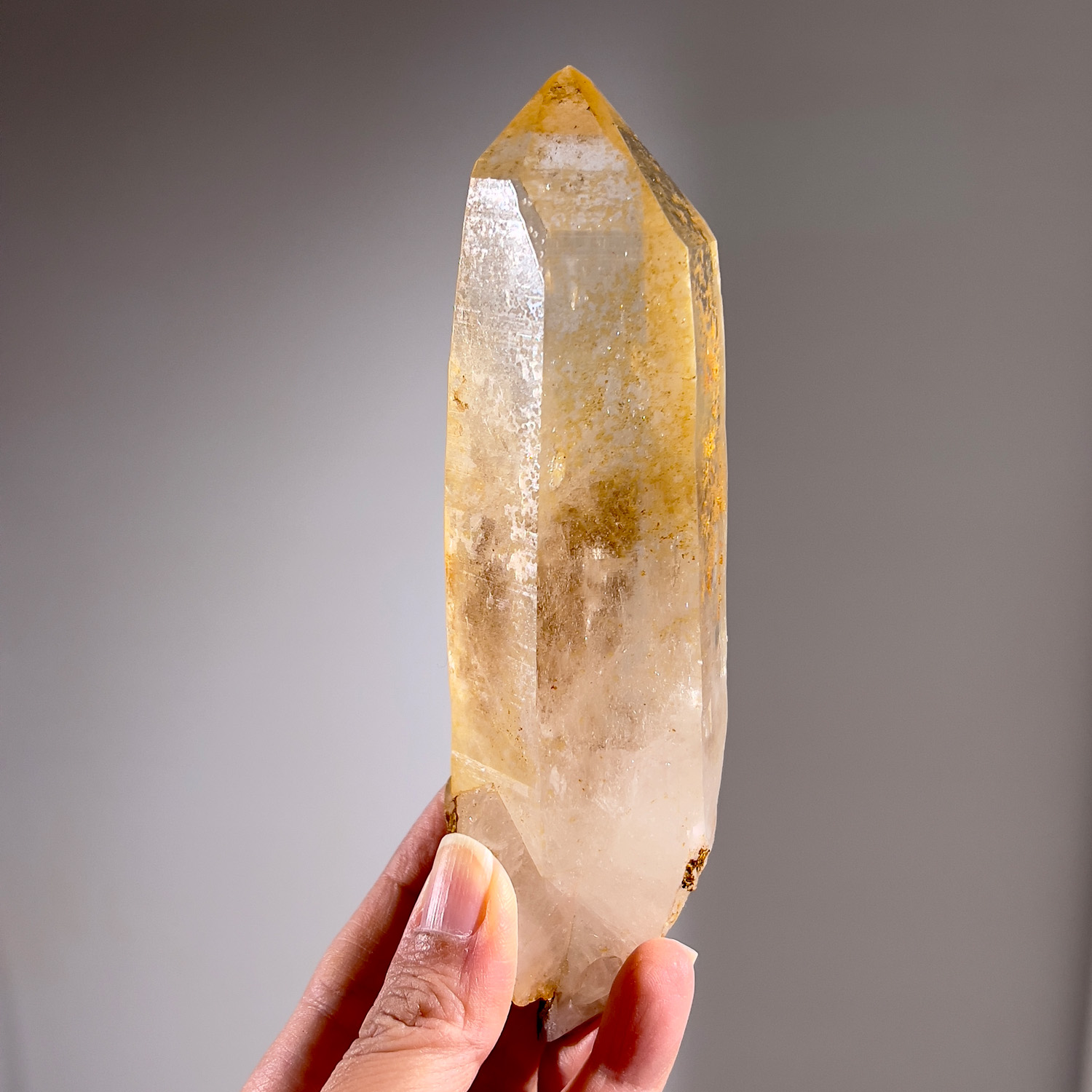 西藏黃金療癒者喜馬拉雅大師水晶 #資料庫水晶 #艾希斯女神 267g (25b-1)