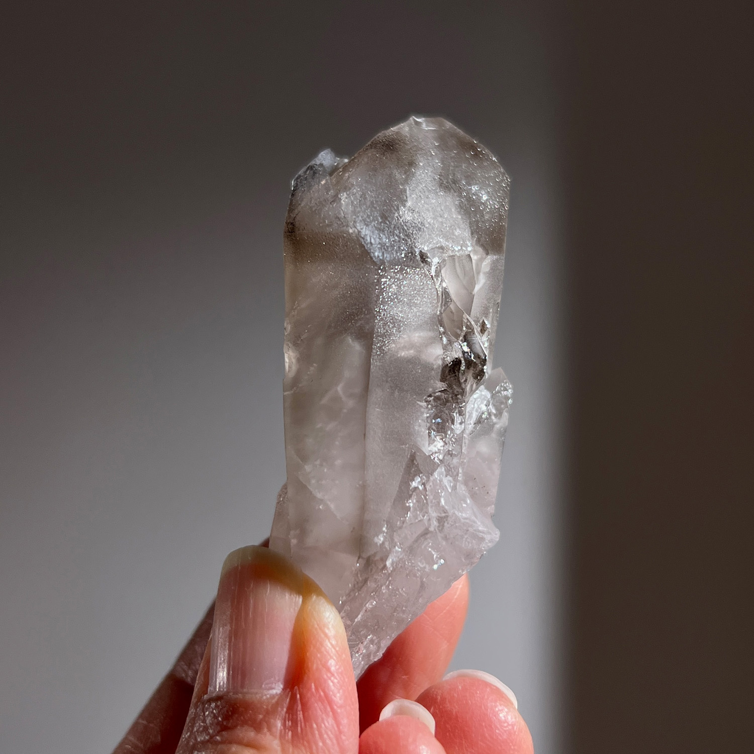 納米比亞-布蘭登堡窗型骸骨煙晶 49g (261-6)