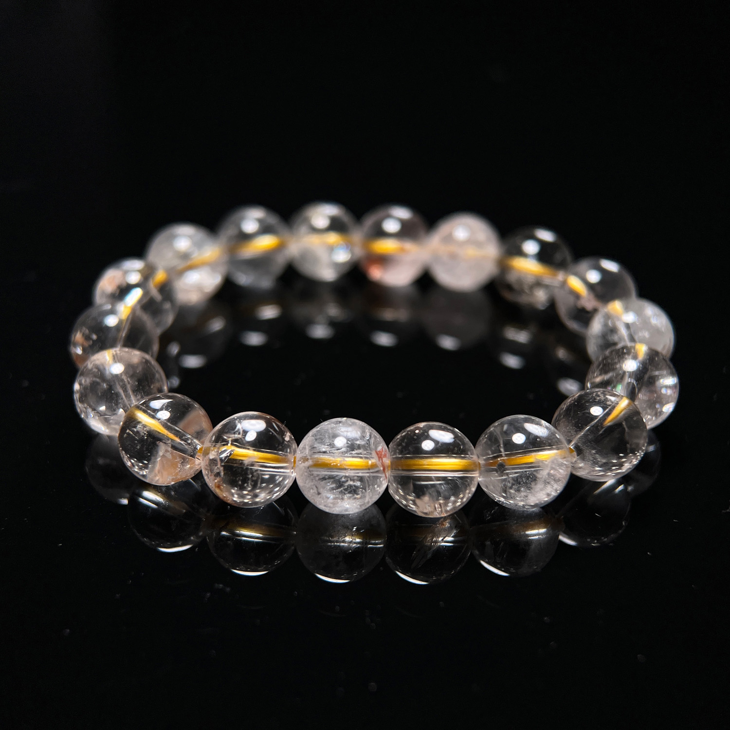 西藏老礦.純淨高頻喜馬拉雅藏晶手串 10mm (263-5)