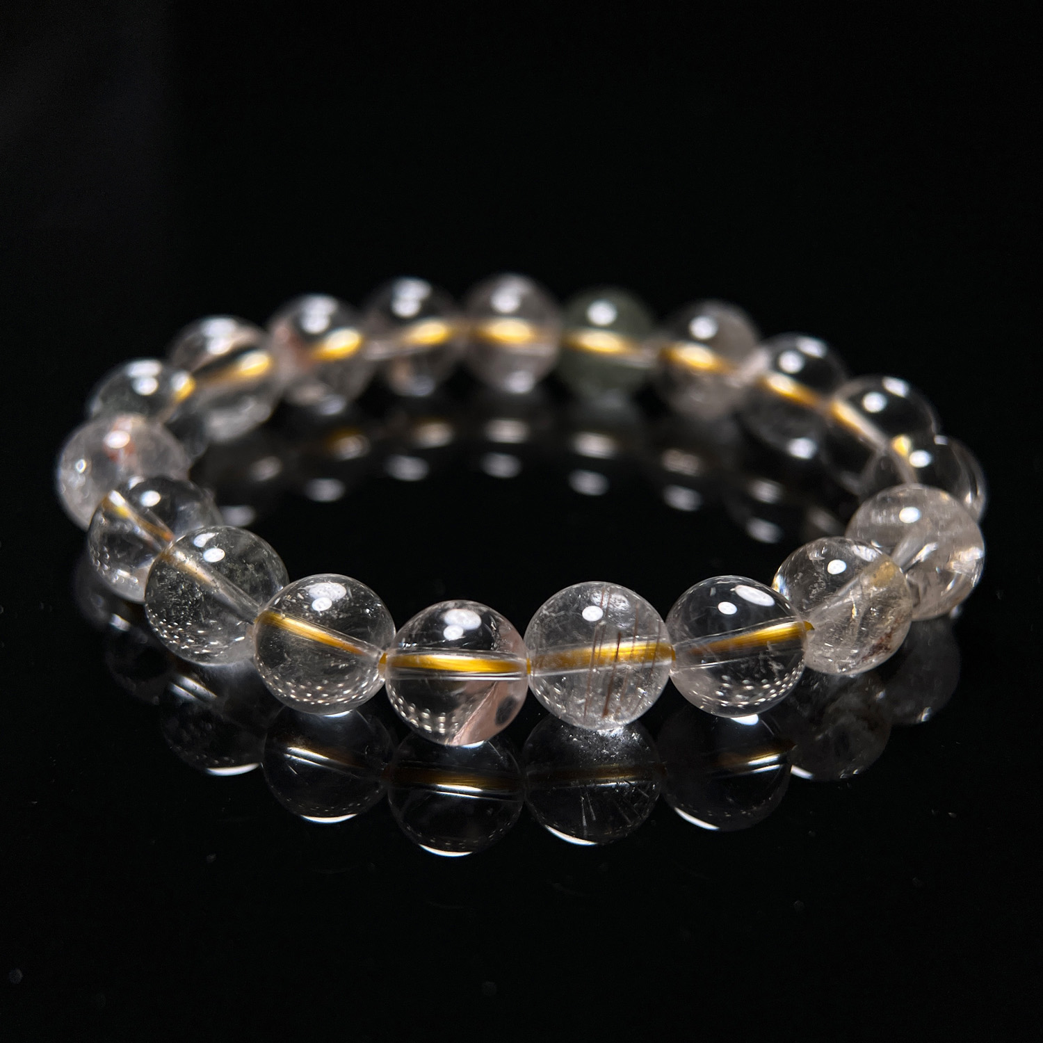 西藏老礦.純淨高頻喜馬拉雅藏晶手串 10mm (263-7)