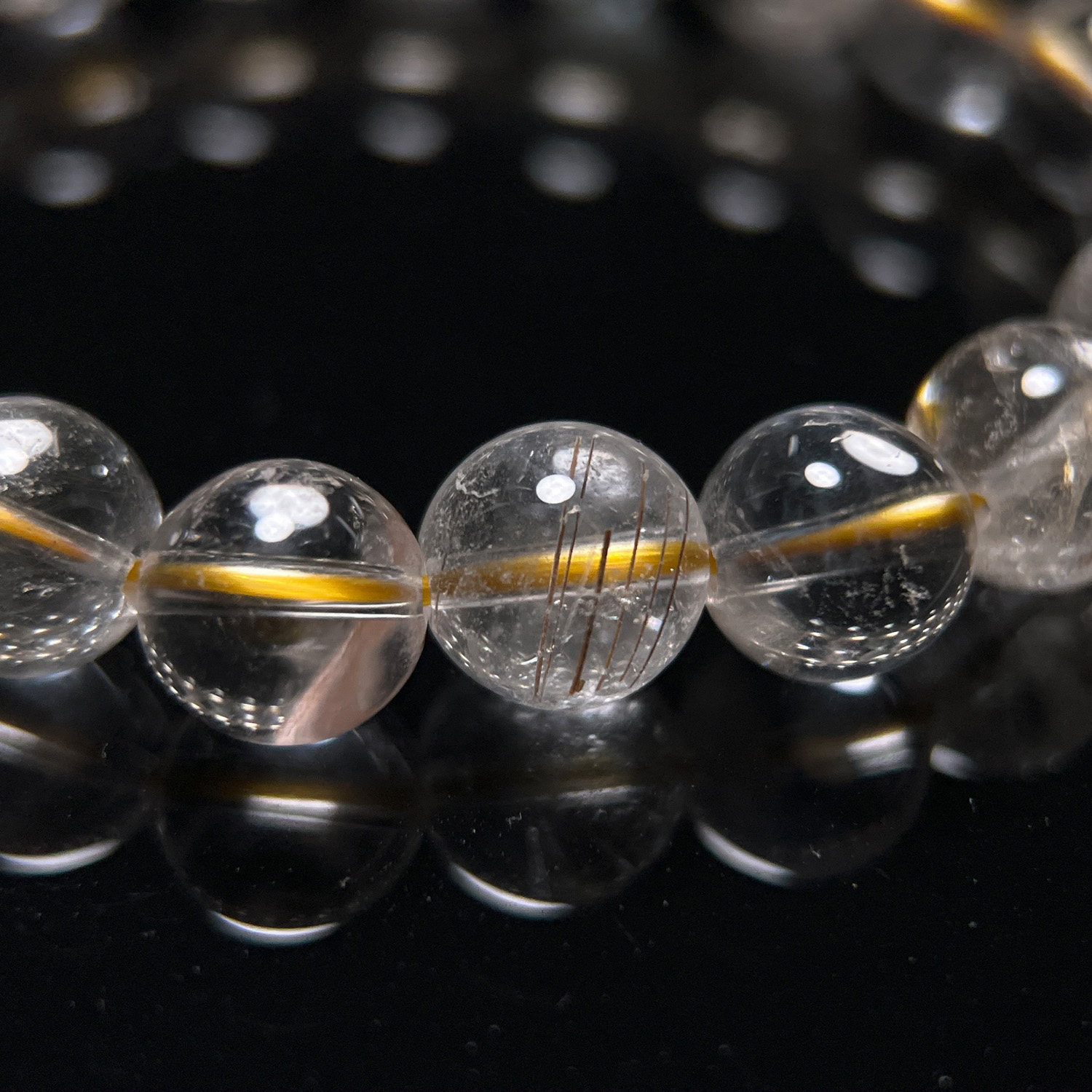 西藏老礦.純淨高頻喜馬拉雅藏晶手串 10mm (263-7):圖片 3