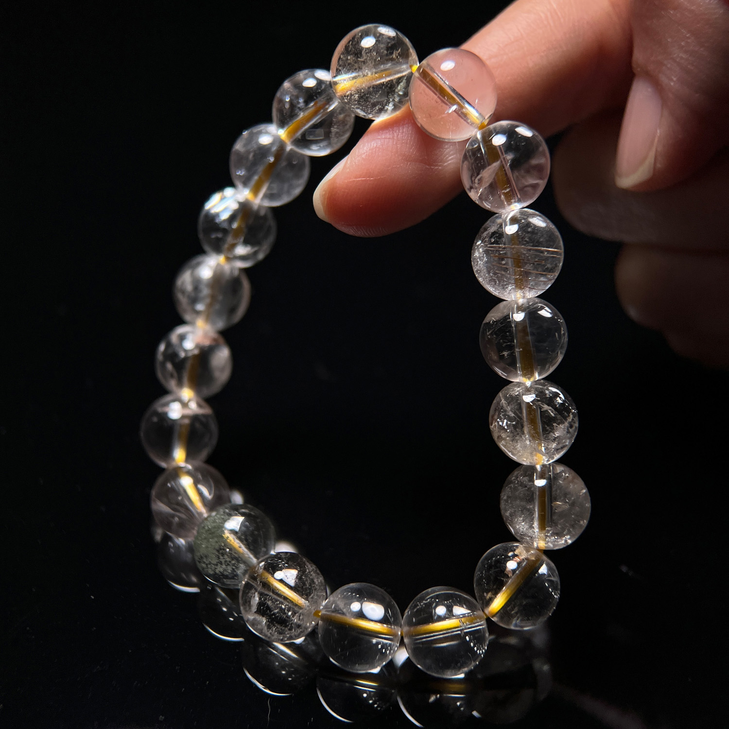 西藏老礦.純淨高頻喜馬拉雅藏晶手串 10mm (263-7):圖片 4
