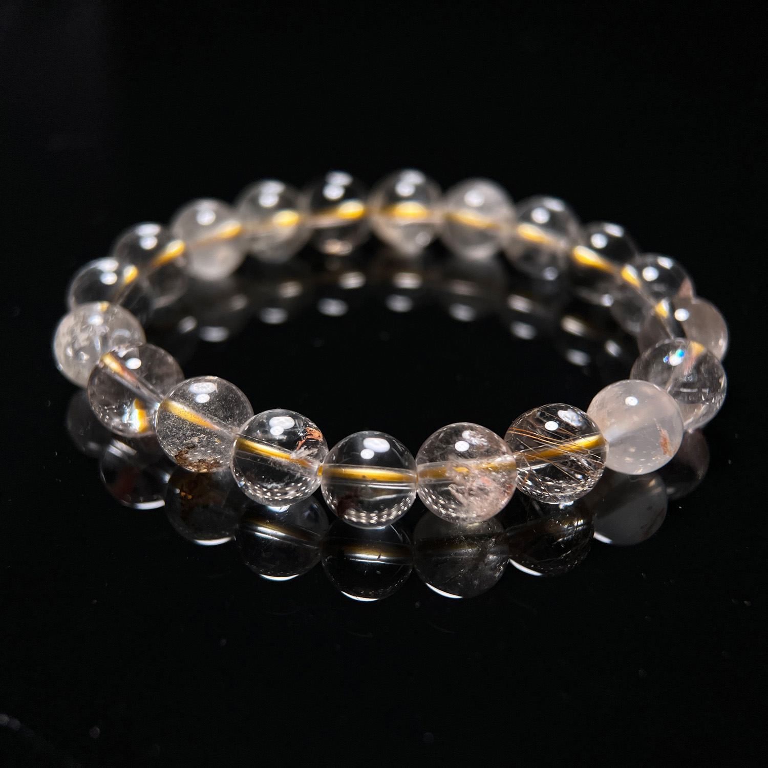 西藏老礦.純淨高頻喜馬拉雅藏晶手串 10mm (263-8)