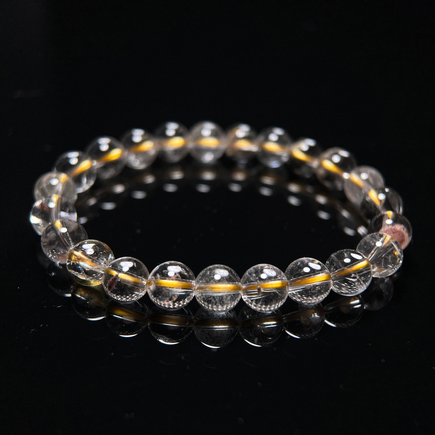 西藏老礦.純淨高頻喜馬拉雅藏晶手串 8mm (263-2)