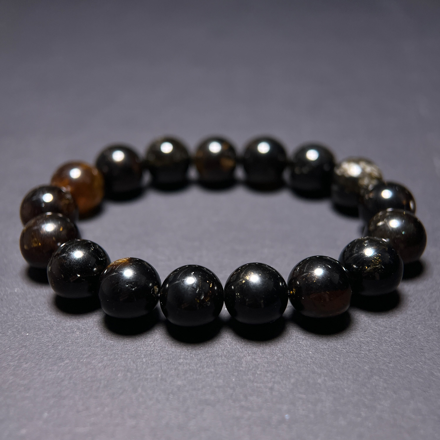 尼泊爾黑金碧璽手串 11.3mm (264-3):圖片 4