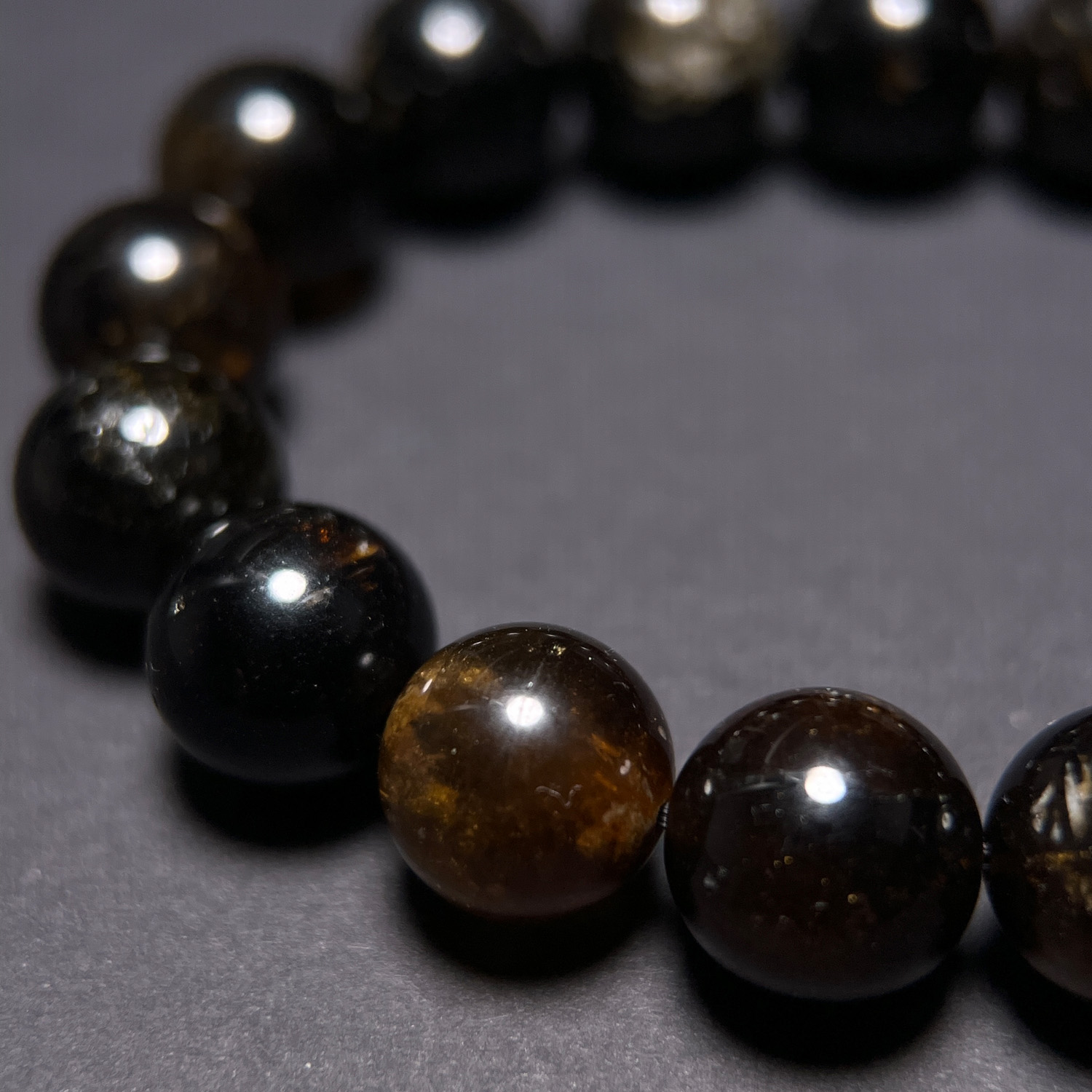 尼泊爾黑金碧璽手串 11.3mm (264-3):圖片 2