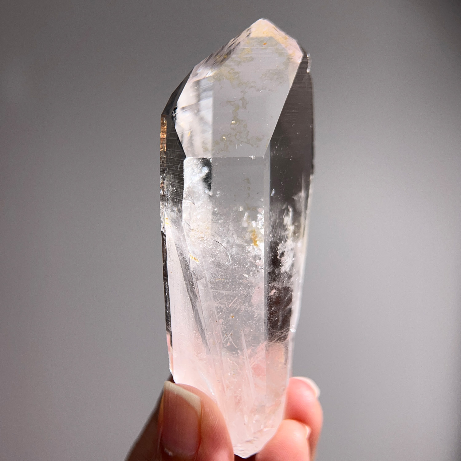 哥倫比亞．列木里亞水晶 | Peñas Blancas PB礦區 | 111g (267-10) #通靈大師 #資料庫記號 #特殊符紋 #印記