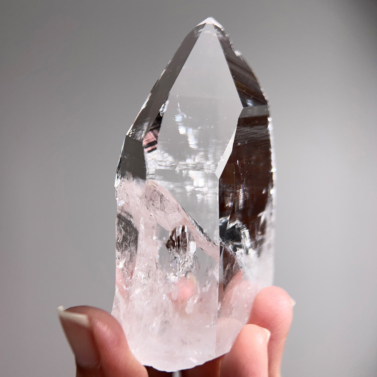 哥倫比亞．列木里亞水晶 | Peñas Blancas PB礦區 | 145g (267-12) #艾希斯女神 #鏡面 #印記