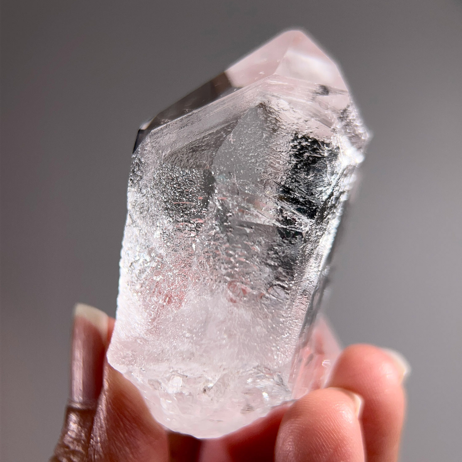 哥倫比亞.列木里亞水晶 | Peñas Blancas PB礦區 | 63g (267-4) #八邊形接地水晶 #時光隧道 #印記:圖片 2
