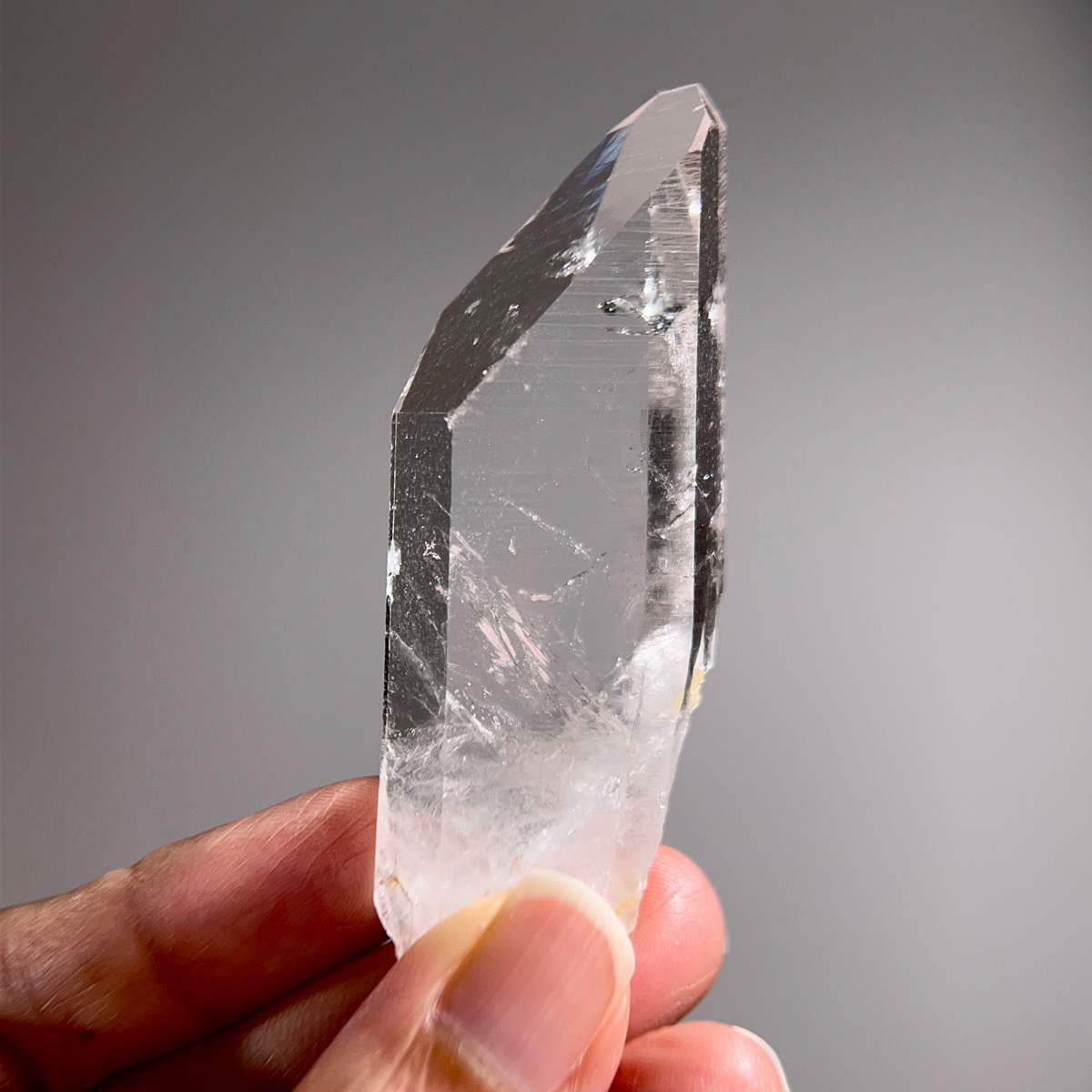 哥倫比亞.列木里亞水晶 | Peñas Blancas PB礦區 | 39g (267-5) #八邊形接地水晶 #資料庫記號